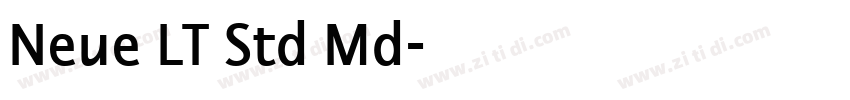 Neue LT Std Md字体转换
